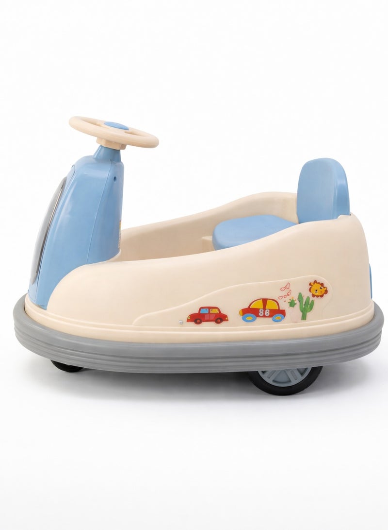 Portbae Kids Electric Ride-On Bumper Car 360° Rotation – LED Lights, Fun Drifting & High Safety Design - Image 4